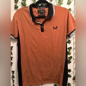 Nick Danger Brown and Black Short Sleeve Polo T-shirt